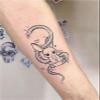 2pcs Rabbit Snake Arm Semi-permanent Tattoo, Realistic Fake Tattoos, Lasts 7-15 Days, Waterproof Non-reflective Temporary Sticker view 2