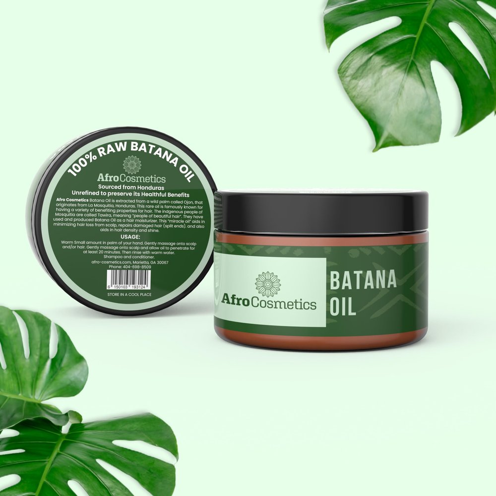 AFROCOSMETICS Unrefined Batana Oil From Honduras, 100% Pure Organic, Natural Hair Growth Bulk Wholesale (1 Gallon)