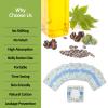 STFOCE 10pcs Castor Oil Pack Wrap, Disposable Castor Oil Pack for Belly Button, Organic Cotton Pad Self-Adhesive, Highly Absorbent, No Leakage, No Wash, Portable (Transparent) view 3