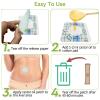 STFOCE 10pcs Castor Oil Pack Wrap, Disposable Castor Oil Pack for Belly Button, Organic Cotton Pad Self-Adhesive, Highly Absorbent, No Leakage, No Wash, Portable (Transparent) view 4