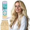 Irresistible Me Real Human Hair Extensions Clip Ins  100% Human Hair Clip In Extensions for Length & Volume  Invisible Extension  Heat Resistant & Dyeable  Light Blonde, 20 Inches view 1