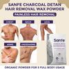 Charcoal Hair Removal Wax Powder | 8 Minute Painless | Organic | Chest, Back, Legs, Arms, Underarms | 100gm view 2