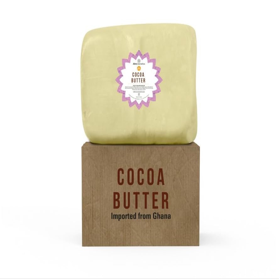AFROCOSMETICS Raw Cocoa Butter 100% Unrefined Pure Natural Organic Moisturizer 50 lbs