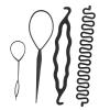 Aramox Hair Bun Maker Braiding Styling Tools DIY Accessories for Long Hair Wedding Party 9PCS Kit (No. 1 4PCS) view 1