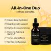 Golden Grooming Beard Bundle for Black Men | Natural Beard Growth Kit with Shea Butter (Regular, Warm Cedar) view 2