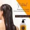 Peace Love + Lotion Amber Vanilla Scented Natural Hair Shampoo and Conditioner Set, 16 Oz Shampoo - 16 Oz Conditioner view 2