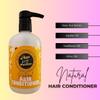 Peace Love + Lotion Amber Vanilla Scented Natural Hair Shampoo and Conditioner Set, 16 Oz Shampoo - 16 Oz Conditioner view 3