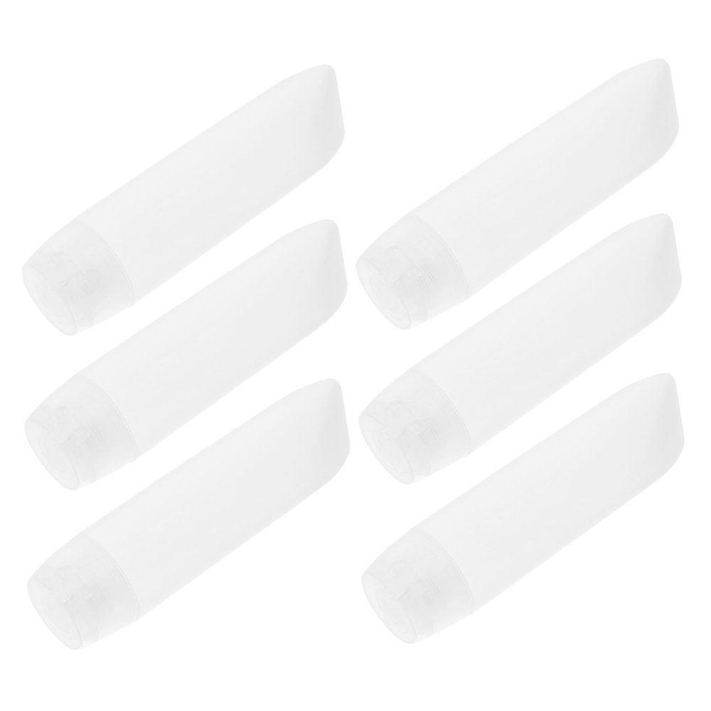 Healeved 6pcs Refillable Travel Bottles for Lotion and Toothpaste Squeeze Containers for Travel Toiletries Portable Cosmetic Bottles for Easy Dispensing
