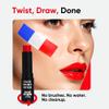 Blue Squid PRO Red White Blue Face Paint Stick - Waterproof Body Paint For Adults & Kids Eye Black Baseball, Eyeblack Softball - Hypoallergenic Twist-Up Non-Toxic Makeup Stick - Cosplay, Sports & SFX view 4