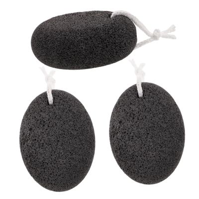 WEKADRIN 3pcs Natural Pumice Stone Foot Exfoliator for Heavy Callused Skin Dead Skin Remover and Foot File for Salon