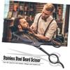 Operitacx Quality Stainless Steel Scissors for Men Beard Eyebrow Care Practical Hairdressing Tool view 3