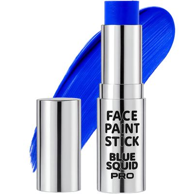 Blue Squid PRO Blue Face Paint Stick - Waterproof Blue Body Paint for Skin Adults & Kids Eye Black Baseball, Eyeblack Softball - Hypoallergenic Twist-Up Non-Toxic Makeup Stick for Cosplay, Sports, SFX