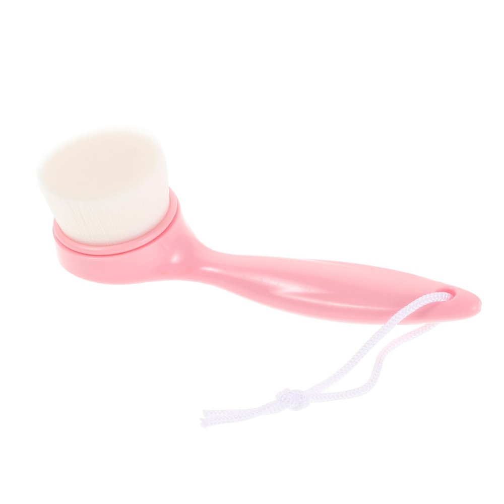MERRYHAPY Long Handle Soft Bristle Face Brush for Men Women Manual Facial Cleansing Brush Exfoliating Face Scrubber for Home Skincare Routine