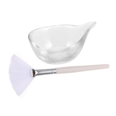 Didiseaon Diy Face Mask Applicator Kit with and Glass Bowl for Skincare Ergonomic Handle for Comfortable Use for Home and Salon Treatments