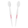 Lip Scrub Brush,Double-Sided Silicone Exfoliating Lip Brush Tool for Smoother and Fuller Lip Appearance,White,2pcs view 1