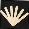 HONMEET 100pcs Rounded End Wooden Tongue Depressor Disposable Spatulas for Hard Waxing Strip Waxing Salon Home Use view 3