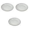 Set of 3, Black Ceramic Shaving, 23 Round Plates, 9.1 x 0.7 inches (23 x 1.8 cm), Round Plate (Medium) Setomonohonpo view 1