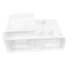 ARTSEWPLY Makeup Drawer Organizer Countertop Makeup Display Organizer Dividers White view 1