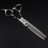 6.0-Inch Double-Edged Hair Cutting Scissors - 17.5cm 440C Stainless Steel Professional Hairdressing Shears with Straight and Thinning Blades,B (A) view 1