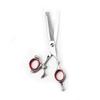 360 Rotating Handle Hair Cutting Scissors - Professional Barber Shears for Effortless Hair Trimming and Styling, Ideal for Bangs, Layering, and Thinning,A (B) view 1