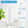 10 Pack 30g/1oz Empty Platic Deodorant Containers Top-Fill Deodorant Bottles Refillable Twist-Up Deodorant Tubes For DIY Deodorant Lip Balm Aromatherapy Lotion Stick (white) view 2
