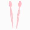 Lip Scrub Brush,Double-Sided Silicone Exfoliating Lip Brush Tool for Smoother and Fuller Lip Appearance,Pink,2pcs view 1