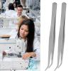 5 PCS Curved Tweezers, Stainless Steel Crafting Tweezers Craft Tweezers Small Tweezers Scrapbook Tweezers for Craft Stickers view 2