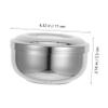 Gatuida Stainless Steel Shaving Bowl with Lid for Men Metal Shaving Mug for Cream and Soap Effortless Creation view 2