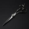 6.0-Inch Floral Handle Hair Cutting Scissors - 17.5cm JP440C Stainless Steel Professional Shears with Antler Tooth Thinning Blade,B (A) view 1