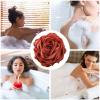 Body Wash Sponge Rose Shaped Shower Loofah Sponge 4.72inch 50g Body Shower Puff Fine Mesh Pouf Bath Scrunchies Exfoliating Cleaning Body Scrubber Balls for Women and Men (A-Red) view 3