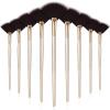 9 Pieces Facial Fan Mask Brushes, Soft Facial Applicator Brushes Tools for Peel Glycolic Makeup for Mud Cream(Brown) view 1