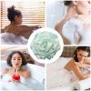 Body Wash Sponge Rose Shaped Shower Loofah Sponge 4.72inch 50g Body Shower Puff Fine Mesh Pouf Bath Scrunchies Exfoliating Cleaning Body Scrubber Balls for Women and Men (A-Green) view 3