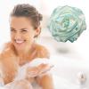 Body Wash Sponge Rose Shaped Shower Loofah Sponge 4.72inch 50g Body Shower Puff Fine Mesh Pouf Bath Scrunchies Exfoliating Cleaning Body Scrubber Balls for Women and Men (A-Green) view 4