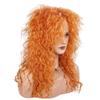 CybNemo 70s 80s Long Curly Wig Rocker Mullet Wigs for Men Women Funny Wigs Punk Rocker Cosplay Synthetic Halloween Disco Party (Orange) view 2