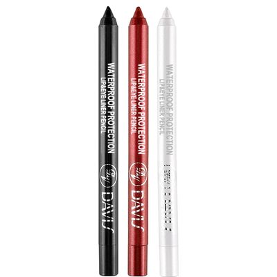 3 Colorful Eyeliner Pen Set, Eye Shadow Pencil, Pearl Eyeliner Kit Metallic Glitter Colored Eye liner for Women Eye&Lip Liner Professional Waterproof Eye Makeup (3PCS C)