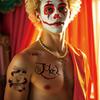 Joker Temporary Tattoos for Adult,35 Style Joker HaHa Mouth Waterproof Fake Tattoo Stickers For Women Men,Clown Poker Dice Costume Cosplay Halloween Party Decor Face Hand Arm Makeup Q661 view 3