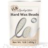 LANSLEYWAX White Hard Wax Beads, 1LB Wax Beans for Sensitive Skin & Full-Body Hair Removal, Brazilian/Bikini/Face/Legs/Eyebrow/Armpit/Chest Waxing Refill at Home for Women & Men, Stripless Formula view 1
