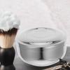 OUNONA Stainless Steel Shaving Soap Bowl for Men Compact Shaving Mug with Lid for Travel Efficient Foam Management and Elegant Design view 2