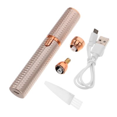FRCOLOR Facial Hair Trimmer for Women Eyebrow Hair Remover Rechargeable Nose Trimmer Precision for Grooming