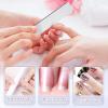 25 Pcs Rough Nail File 100/180 Grit,Heavy Duty Nail Files for Acrylic/Natural Nails,Coarse Nail File for Home and Salon Use (25 Square) view 2