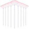9 Pieces Facial Fan Mask Brushes, Soft Facial Applicator Brushes Tools for Peel Glycolic Makeup for Mud Cream(White Pink) view 1