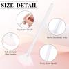 9 Pieces Facial Fan Mask Brushes, Soft Facial Applicator Brushes Tools for Peel Glycolic Makeup for Mud Cream(White Pink) view 3