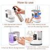 3 IN 1 Electric Makeup Brush Cleaner Machine With Timer Makeup Brush DryerPortable USB Automatic Cosmetic Brushes Cleaner Tool for All Size Beauty Makeup Brush Set,Contour,Blush Brush,Eyeshadow view 3