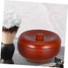 BUGUUYO Shaving Soap Bowl for Men Easy Lathering Shaving Mug with Lid Wooden Design for Rich Generation Grooming Tool view 4