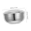 PLAFOPE Stainless Steel Shaving Soap Bowl Lid Barber Cleaning Soup Cup for Men Hair Brushes for Men Wet Shaving Essentials view 2