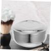 PLAFOPE Stainless Steel Shaving Soap Bowl Lid Barber Cleaning Soup Cup for Men Hair Brushes for Men Wet Shaving Essentials view 4
