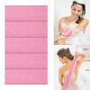5 Pieces African Net Bath Sponge,Long Net Bath Sponge Exfoliating Shower Body Scrubber Back Scrubber Skin Smoother,Back Foot Scalp Scrub, Flat Dead Skin Remover (Pink, 30 * 80CM) view 1