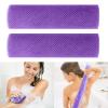 5 Pieces African Net Bath Sponge,Long Net Bath Sponge Exfoliating Shower Body Scrubber Back Scrubber Skin Smoother,Back Foot Scalp Scrub, Flat Dead Skin Remover (Purple, 20 * 65CM) view 2