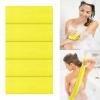 5 Pieces African Net Bath Sponge,Long Net Bath Sponge Exfoliating Shower Body Scrubber Back Scrubber Skin Smoother,Back Foot Scalp Scrub, Flat Dead Skin Remover (Yellow, 30 * 80CM) view 1