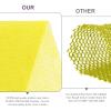 5 Pieces African Net Bath Sponge,Long Net Bath Sponge Exfoliating Shower Body Scrubber Back Scrubber Skin Smoother,Back Foot Scalp Scrub, Flat Dead Skin Remover (Yellow, 30 * 80CM) view 3